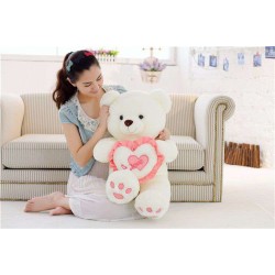 White 3.5 Feet Love Heart Teddy Bear